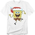 thumbnail image 1 of Spongebob Squarepants Christmas Santa Hat Unisex Adult T Shirt, 1 of 7