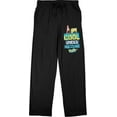 thumbnail image 1 of Spongebob Squarepants Cool Ocean Men's Black Sleep Pajama Pants-Small, 1 of 3