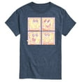 thumbnail image 1 of Spongebob Squarepants - Cute Face Grid - Men's Short Sleeve Graphic T-Shirt, 1 of 5