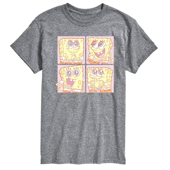 Spongebob Squarepants - Cute Face Grid - Men's Short Sleeve Graphic T-Shirt