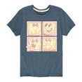 thumbnail image 1 of Spongebob Squarepants - Cute Face Grid - Toddler And Youth Short Sleeve Graphic T-Shirt, 1 of 6