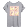 thumbnail image 1 of Spongebob Squarepants - Cute Face Grid - Women's Oversized Graphic T-Shirt, 1 of 6
