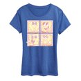 thumbnail image 1 of Spongebob Squarepants - Cute Face Grid - Women's Short Sleeve Graphic T-Shirt, 1 of 6