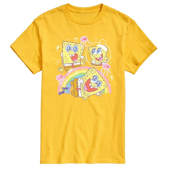 Spongebob Squarepants - Cute Face Rainbow - Men's Short Sleeve Graphic T-Shirt