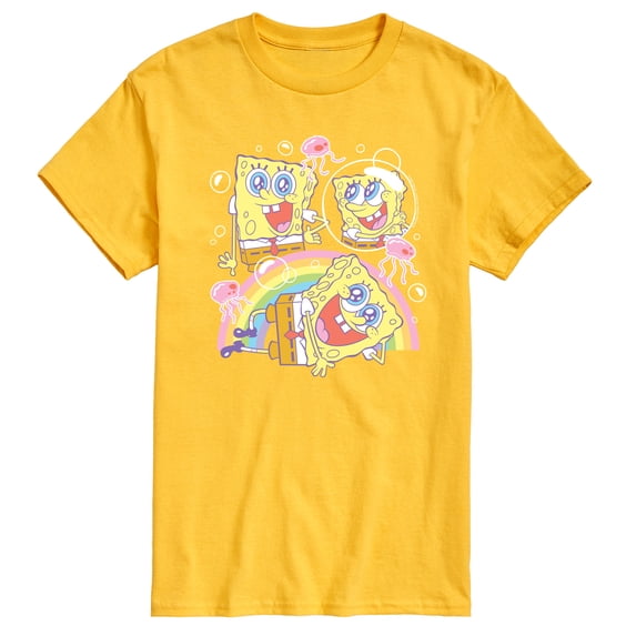 Spongebob Squarepants - Cute Face Rainbow - Men's Short Sleeve Graphic T-Shirt