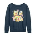 thumbnail image 1 of Spongebob Squarepants - Cute Face Rainbow - Women's French Terry Long Sleeve Shirt, 1 of 6