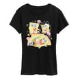 thumbnail image 1 of Spongebob Squarepants - Cute Face Rainbow Women's Short Sleeve Graphic T-Shirt, 1 of 6