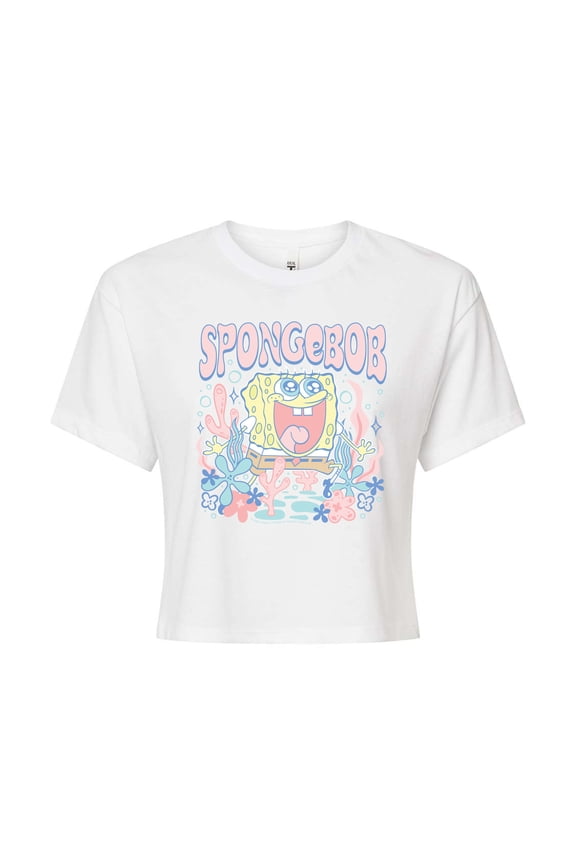 - Cute Pastel - Juniors Cropped Graphic T-Shirt