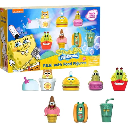 Spongebob Squarepants FUN with Food Figures Set (7 Pieces)
