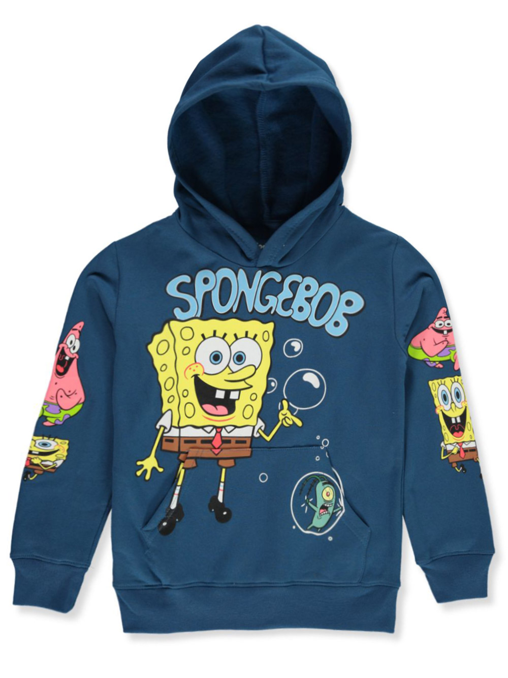 Spongebob Squarepants Fleece Hoodie navy, 4 5 (Little Boys