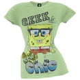 thumbnail image 1 of Spongebob Squarepants - Geek Is The New Chic Juniors T-Shirt - Large, 1 of 1