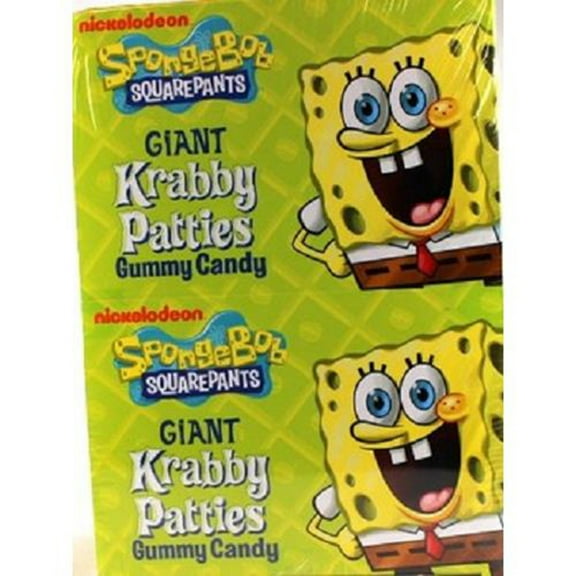 Spongebob Squarepants Giant Gummy Krabby Patties 36 Count