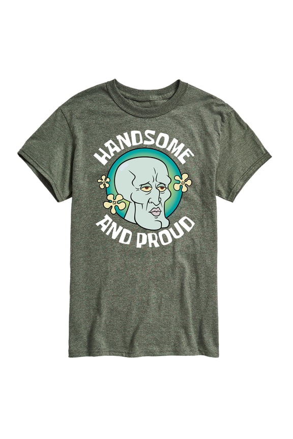 - Handsome And Proud Squidward - Men's Short Sleeve T-Shirt