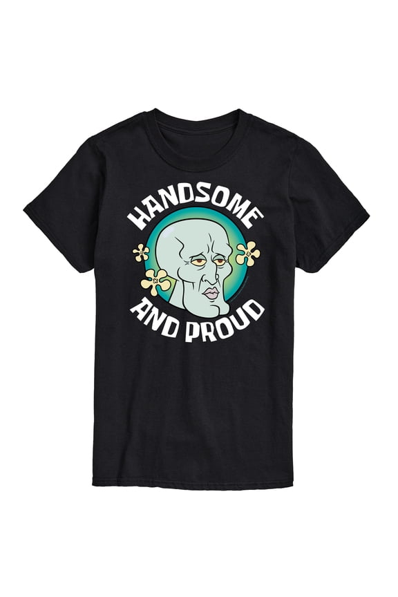 - Handsome And Proud Squidward - Men's Short Sleeve T-Shirt