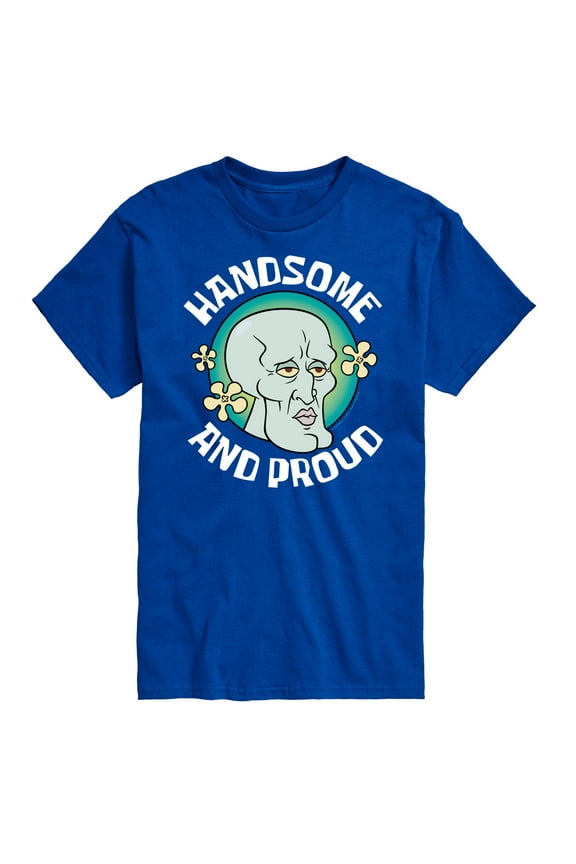 - Handsome And Proud Squidward - Men's Short Sleeve T-Shirt