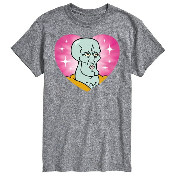Spongebob Squarepants - Handsome Squidward Heart - Men's Short Sleeve T-Shirt