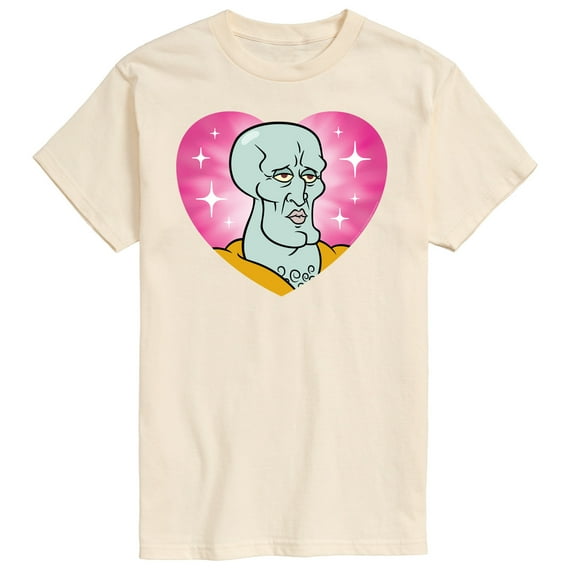 Spongebob Squarepants - Handsome Squidward Heart - Men's Short Sleeve T-Shirt
