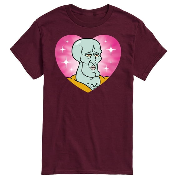 Spongebob Squarepants - Handsome Squidward Heart - Men's Short Sleeve T-Shirt