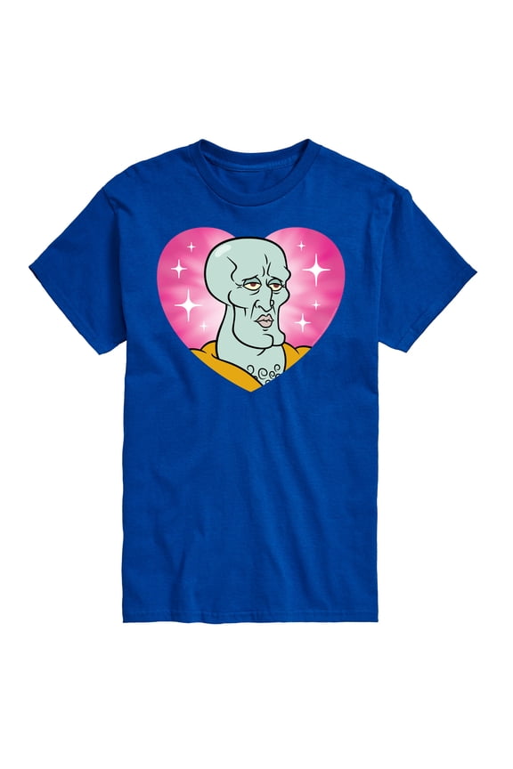 - Handsome Squidward Heart - Men's Short Sleeve T-Shirt