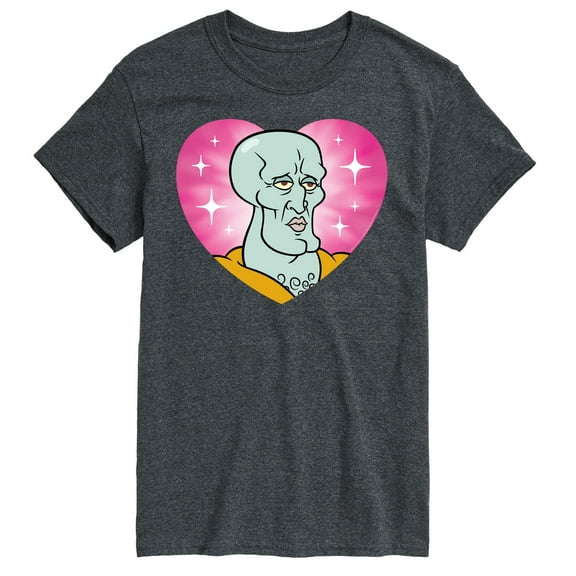 Spongebob Squarepants - Handsome Squidward Heart - Men's Short Sleeve T-Shirt