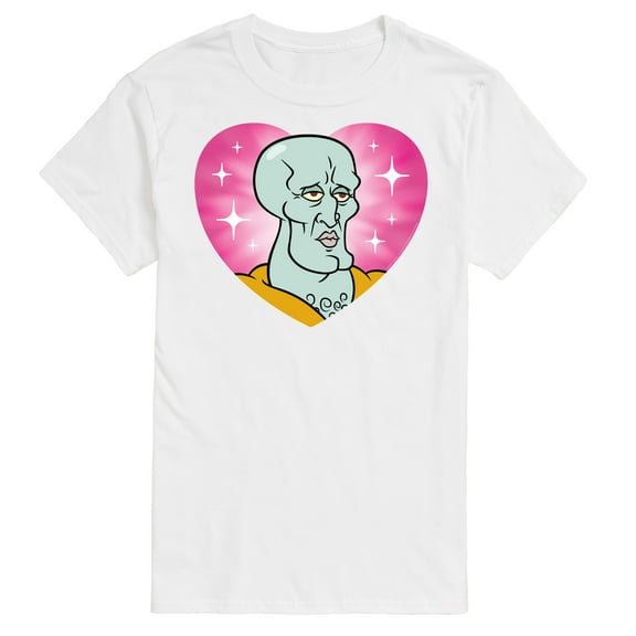 Spongebob Squarepants - Handsome Squidward Heart - Men's Short Sleeve T-Shirt