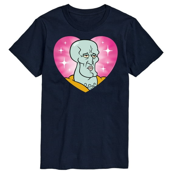 Spongebob Squarepants - Handsome Squidward Heart - Men's Short Sleeve T-Shirt