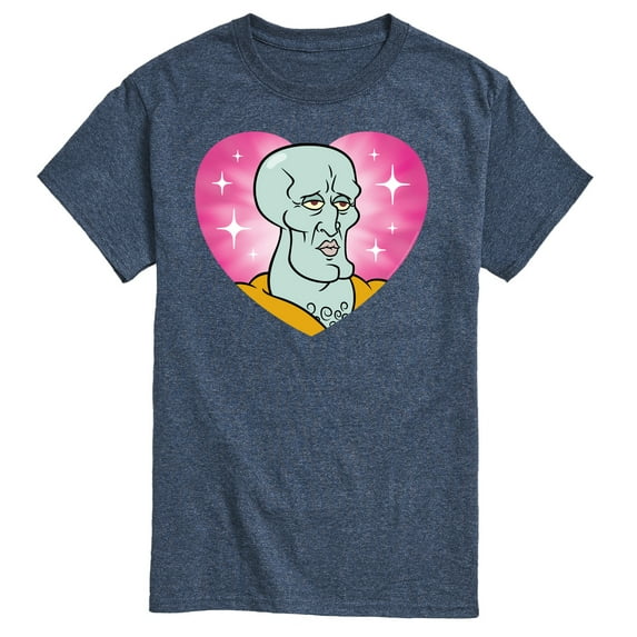 Spongebob Squarepants - Handsome Squidward Heart - Men's Short Sleeve T-Shirt