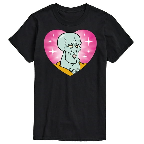 Spongebob Squarepants - Handsome Squidward Heart - Men's Short Sleeve T-Shirt