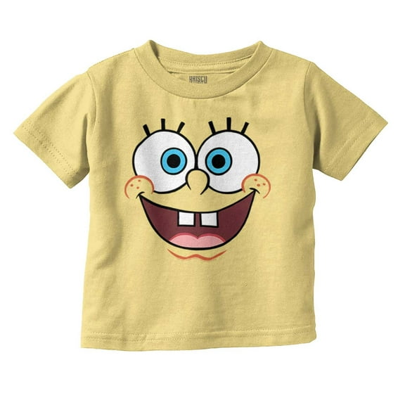 Spongebob Squarepants Happy Face Toddler Boy Girl T Shirt Infant Toddler Brisco Brands 18M