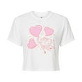 thumbnail image 1 of Spongebob Squarepants - Heart Bubbles - Juniors Cropped Graphic T-Shirt, 1 of 6