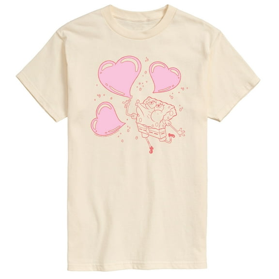 Spongebob Squarepants - Heart Bubbles - Men's Short Sleeve Graphic T-Shirt