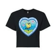 thumbnail image 1 of Spongebob Squarepants - Heart Porthole Window - Juniors Cropped Graphic T-Shirt, 1 of 6