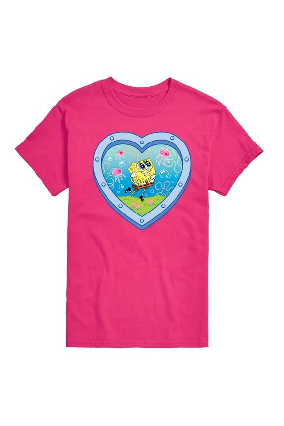 - Heart Porthole Window - Men's Short Sleeve Graphic T-Shirt