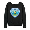 thumbnail image 1 of Spongebob Squarepants - Heart Porthole Window - Women's French Terry Long Sleeve Shirt, 1 of 6