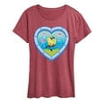 thumbnail image 1 of Spongebob Squarepants - Heart Porthole Window - Women's Short Sleeve Graphic T-Shirt, 1 of 6