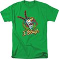 thumbnail image 1 of Spongebob Squarepants I Sleigh, Plankton Christmas Wreath Unisex Adult T Shirt, 1 of 5