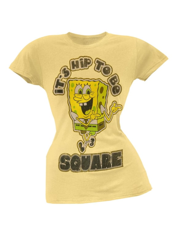 - It's Hip To Be Square Juniors T-Shirt - Small