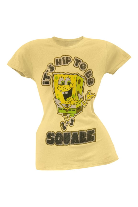 - It's Hip To Be Square Juniors T-Shirt - Small