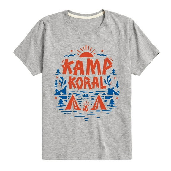 Spongebob Squarepants - Kamp Koral Destination - Youth Short Sleeve Graphic T-Shirt