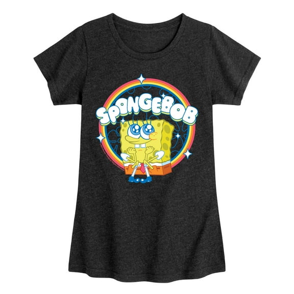 Spongebob Squarepants - Kawaii - Girls Fitted Short Sleeve Graphic T-Shirt