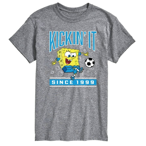 Spongebob Squarepants - Kickin It Since 1999 - Men's Short Sleeve Graphic T-Shirt