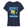thumbnail image 1 of Spongebob Squarepants - Kickin It Since 1999 - Women's Short Sleeve Graphic T-Shirt, 1 of 6