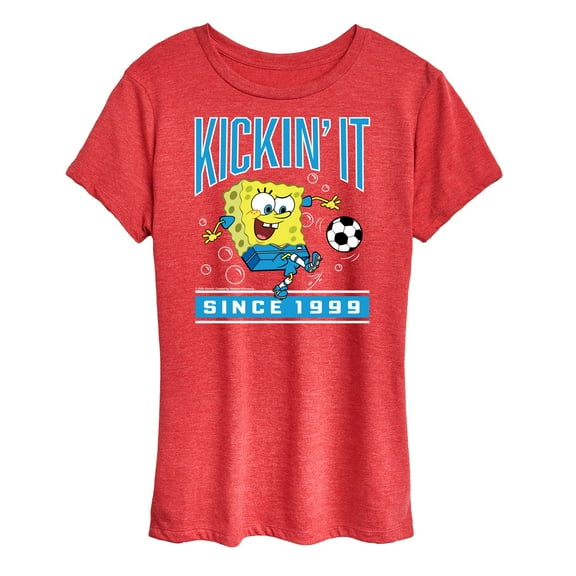 Spongebob Squarepants - Kickin It Since 1999 - Women's Short Sleeve Graphic T-Shirt