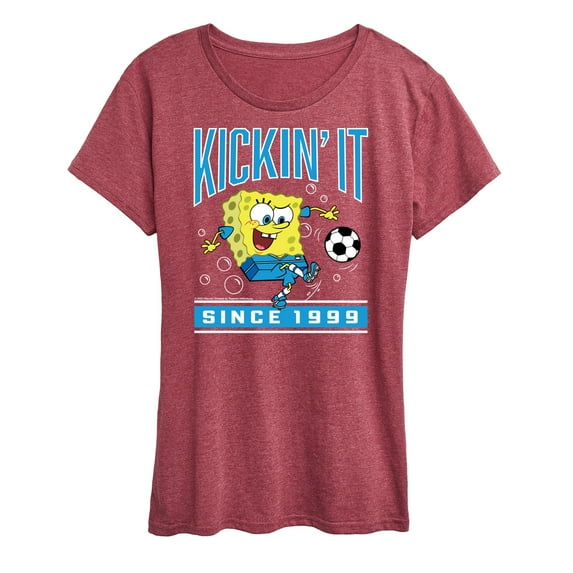 Spongebob Squarepants - Kickin It Since 1999 - Women's Short Sleeve Graphic T-Shirt