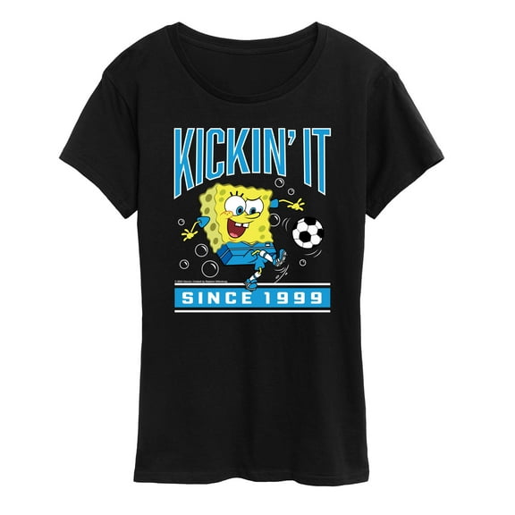 Spongebob Squarepants - Kickin It Since 1999 - Women's Short Sleeve Graphic T-Shirt