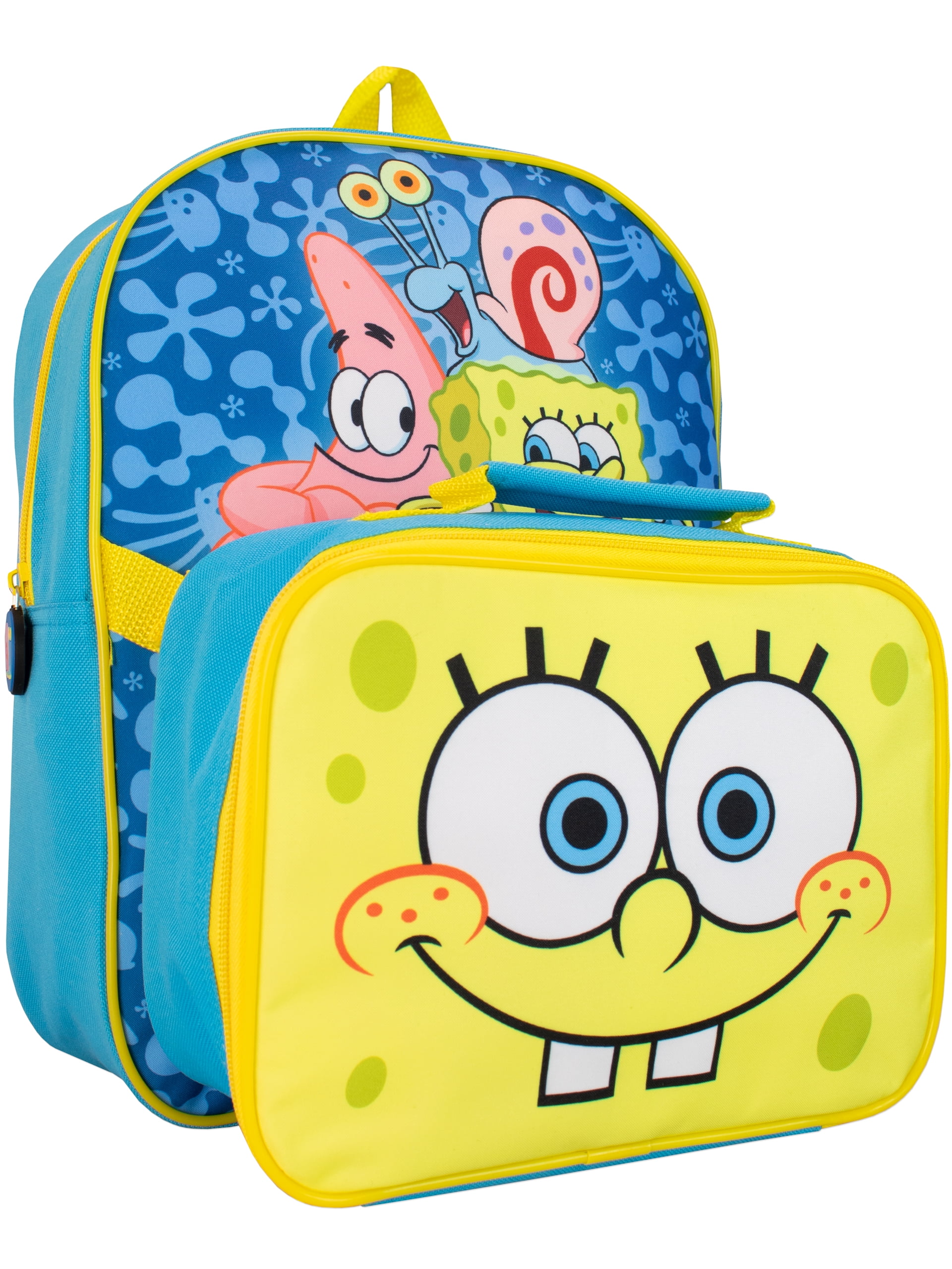 Spongebob Squarepants Kids Backpack and Lunch Bag Set One Size