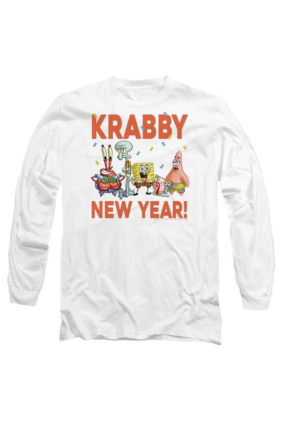 Krabby New Year Unisex Adult Long-Sleeve T Shirt