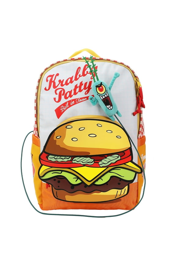 Spongebob Squarepants Krabby Patty Meal Adult 17.5" Backpack