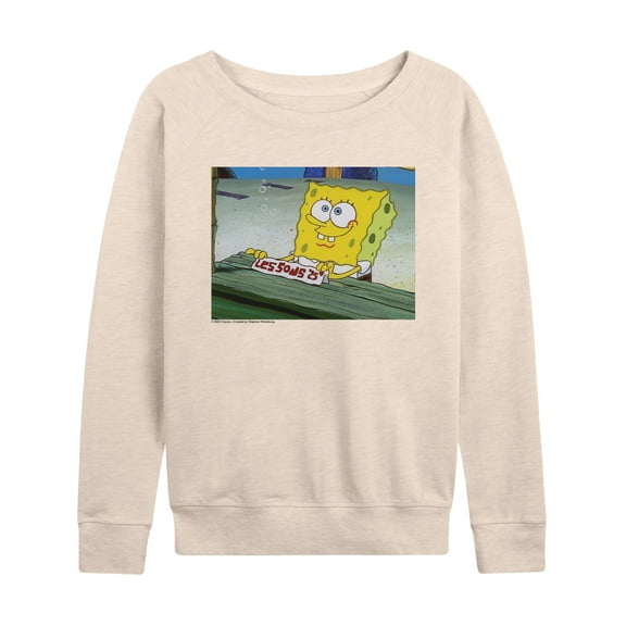 Spongebob Squarepants - Lessons - Women's French Terry Long Sleeve Shirt