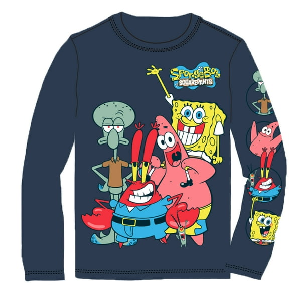 Spongebob Squarepants Little & Big Boys Long Sleeve Shirt